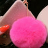 Dust plug For samsung iphone universal phone accessories Fashionable mobile phone lovely rabbit fur cute 3.5mm headphone jack